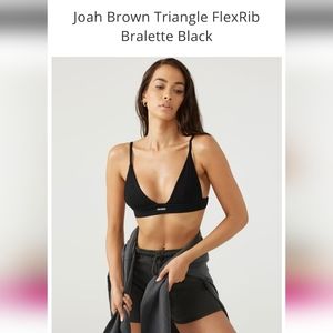 Joah Brown Black Triangle FlexRib Bralette